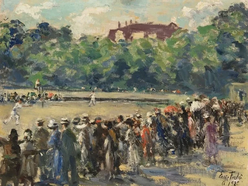 1873-Eugenie Fuchs - Club del torneo di tennis su prato, 1920